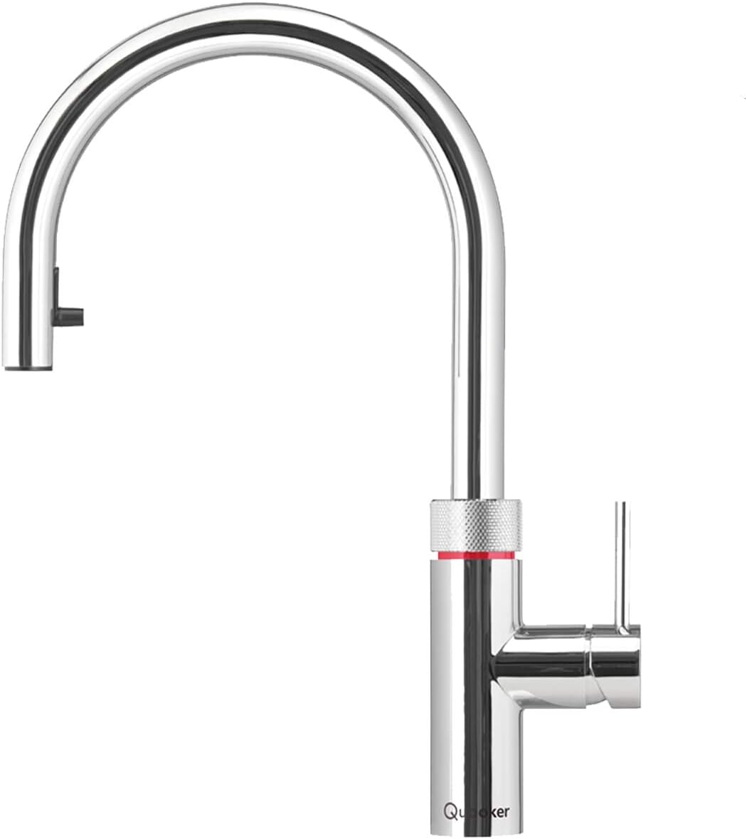 Quooker COMBI+ 2.2 E & CUBE | Flex CHR (verchromt glänzend) Kochend-Wasserhahn