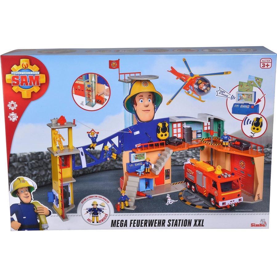 Simba Toys Feuerwehrmann Sam - Mega-Feuerwehrstation XXL