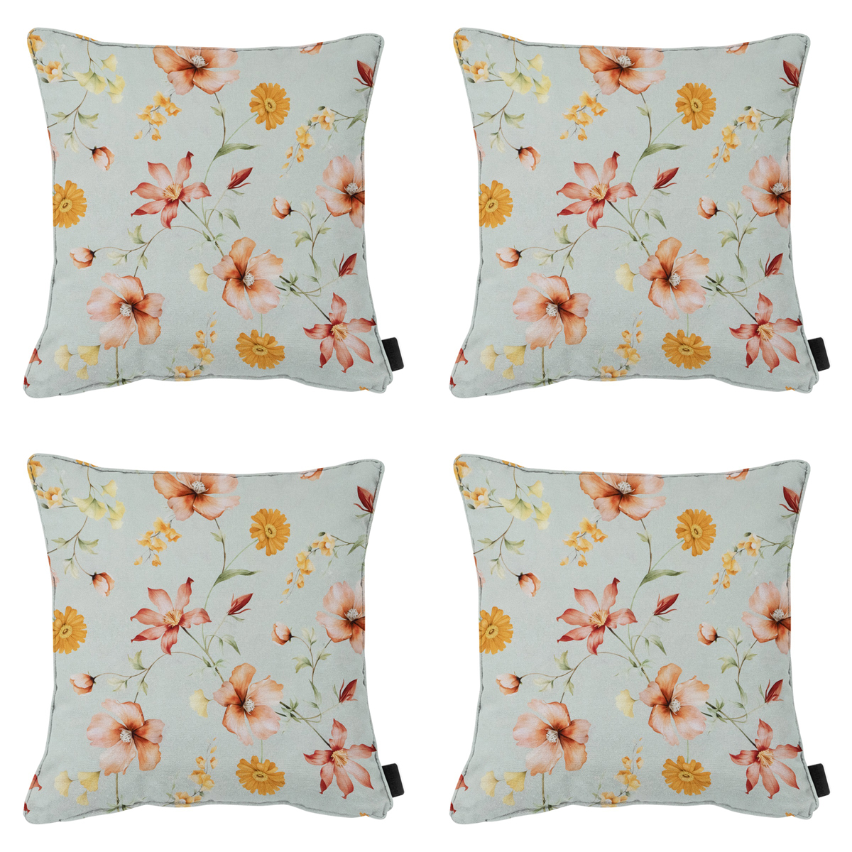 Madison Florina orange Sierkussen - Set van 4