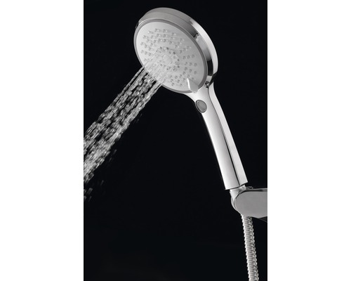 AVITAL LETE eco handdouche, waterbesparend, Ø 12 cm, met LED-temperatuurweergave, chroom