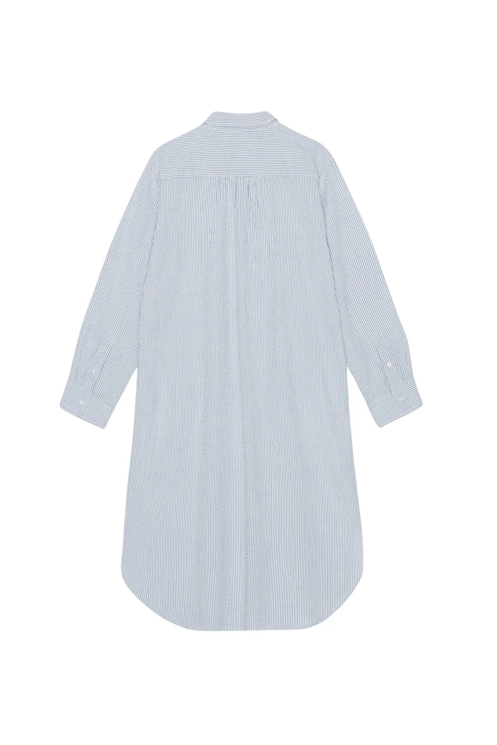 Moshi Moshi Mind  Reason wave stripe skjortekjole - white/blue