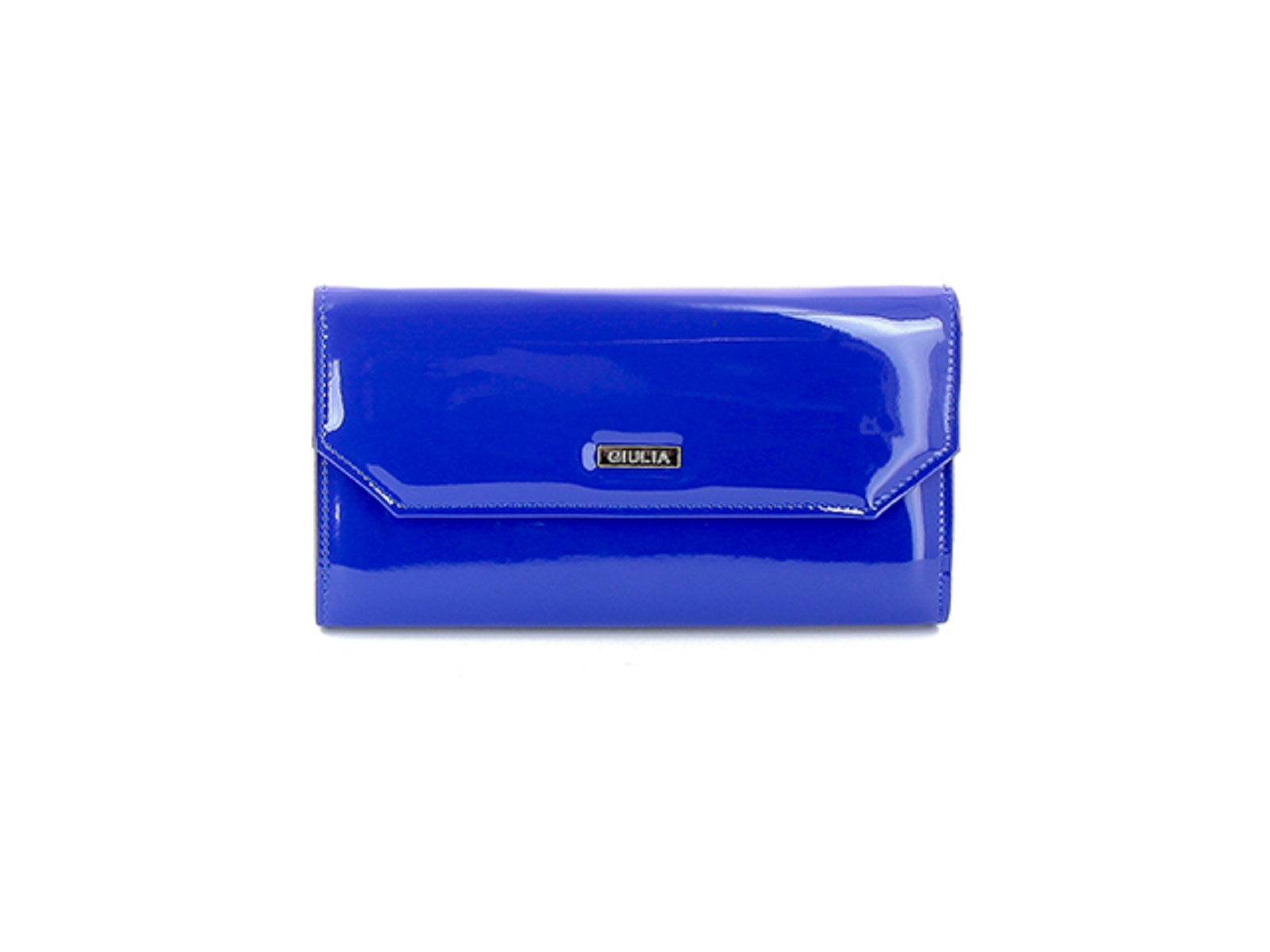 Giulia-HANDBAG G. Vernis Bleu roi