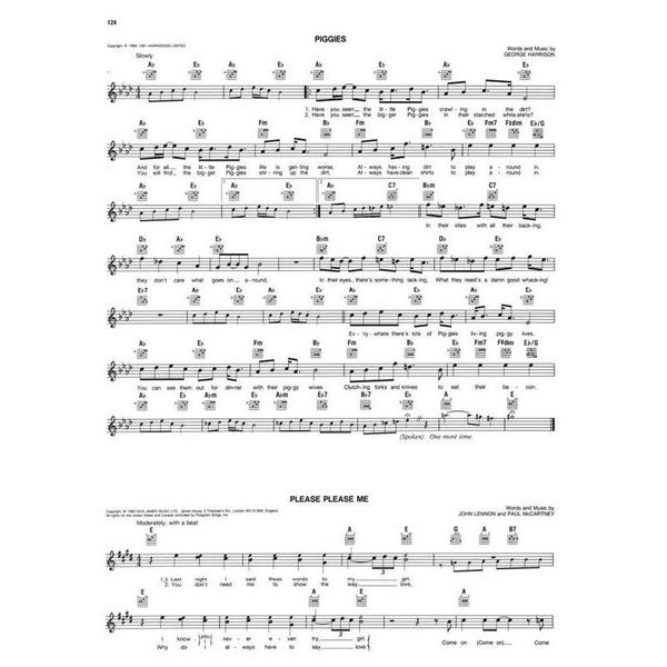 Hal Leonard The Beatles Fake Book