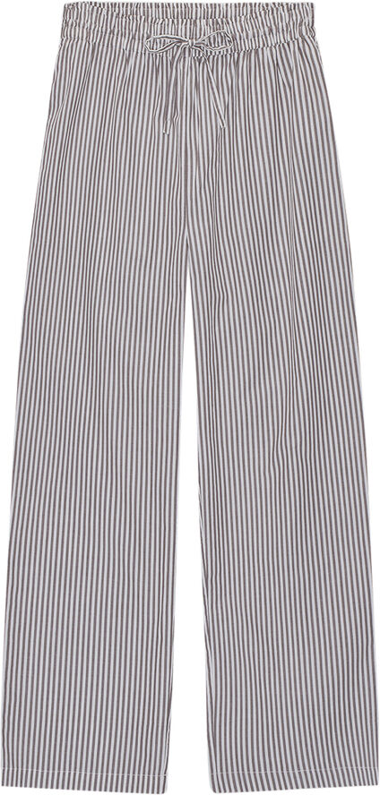 Moshi Moshi Mind moon pants stripe Dark taupe / ecru