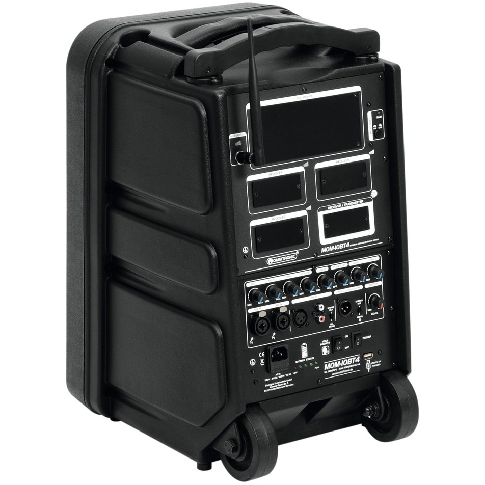 Omnitronic MOM-10BT4 10 inch 80W mobiele accu-speaker