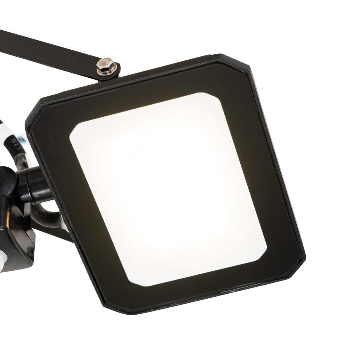 Straler zwart 14,3 cm incl. LED IP44 met bewegingssensor - Levana