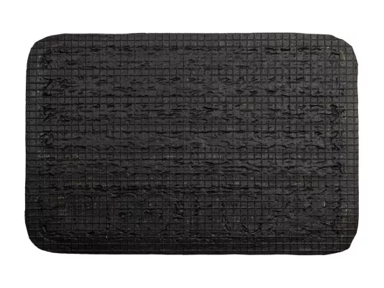 Paillasson en fibre et caoutchouc marron 40x60