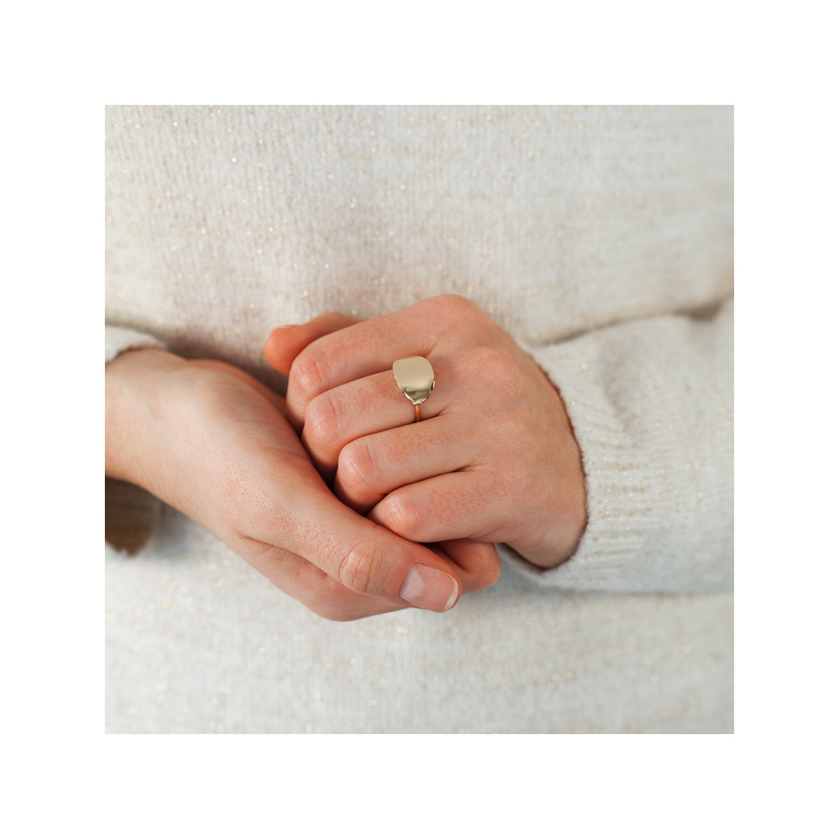 Bague or jaune 375