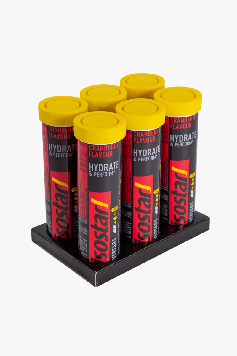 Isostar 6-Pack Iso Powertabs Cranberry 10 x 12 g Brausetabletten