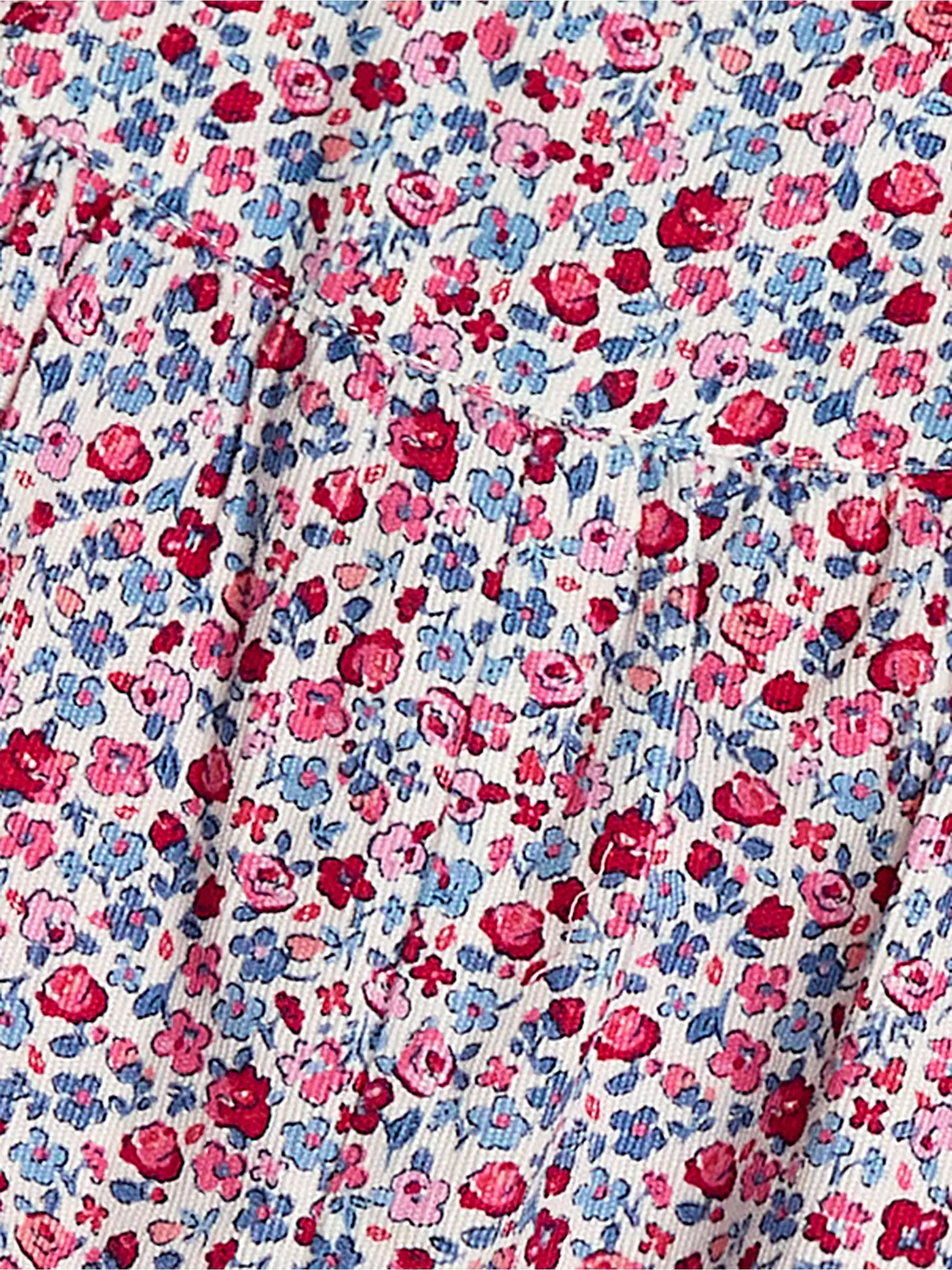 Pink Floral Bouquet - JoJo Maman Bébé Classic Cord Dungarees