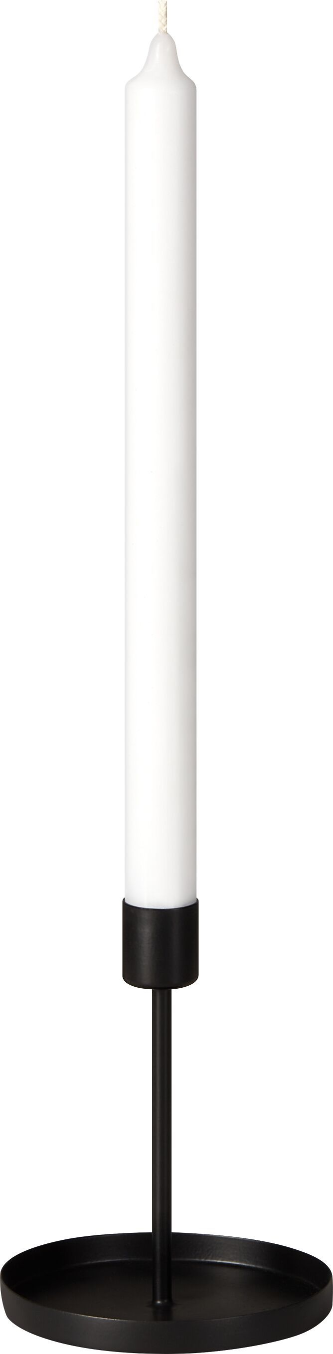 AMADEA Kerzenständer - Schwarz / H: 13.0 cm