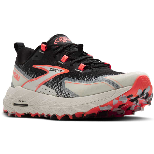 Chaussure trail BROOKS CASCADIA 18 W BLACK/BLUE WASH/ FLAME