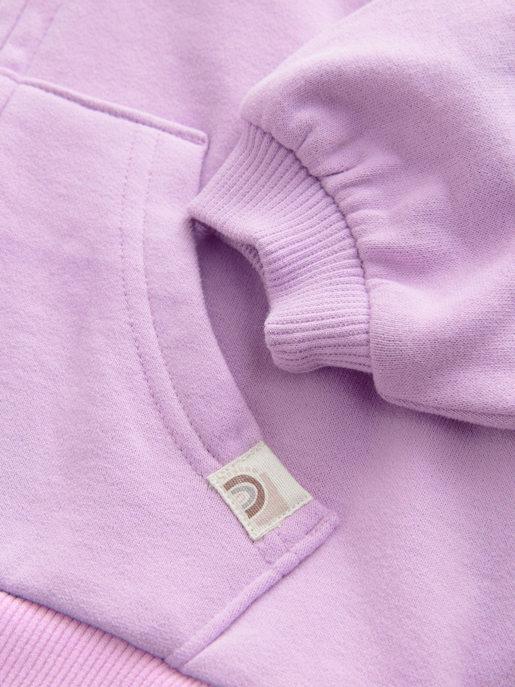 Lila-paars - Hoodie met ritssluiting (3 mnd-7 jr)