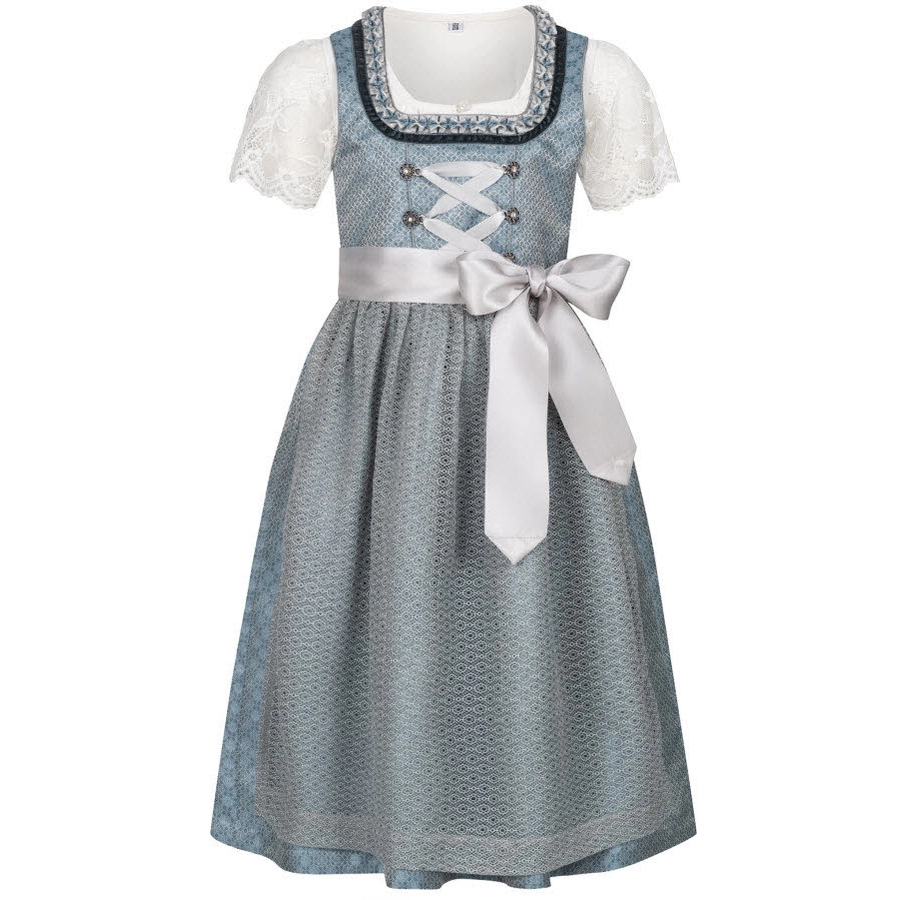 Nübler Kinderdirndl 3-teilig Laura Blau