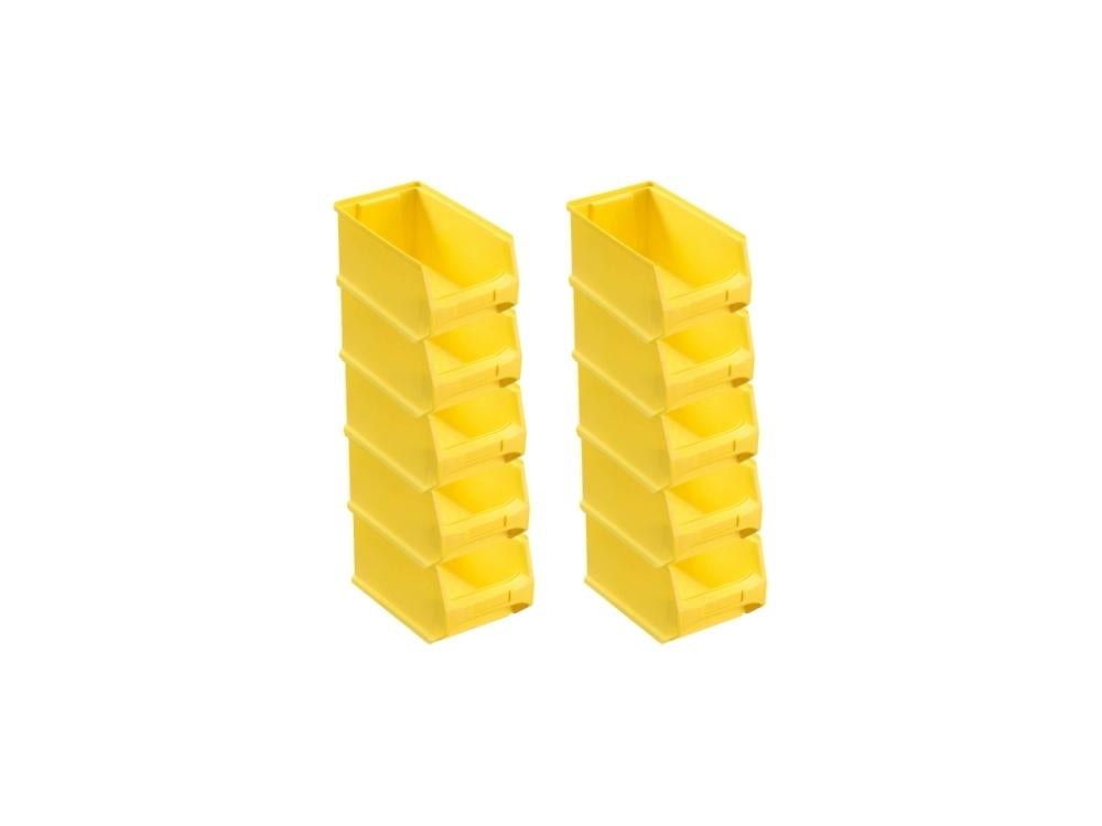 PROREGAL Gele Opbergdoos 3,0 HxBxD 12,5 x 14,5 x 23,5 cm 2,8 liter Opbergcontainer Opbergdoos Opbergdoos Assortiment Sorteercontainer