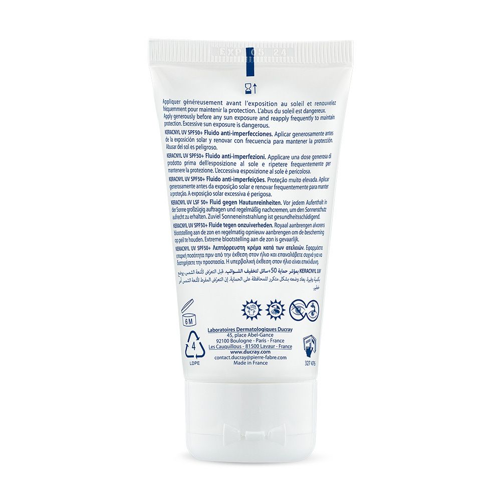DUCRAY KERACNYL UV LSF50+ - Fluid gegen Hautunreinheiten