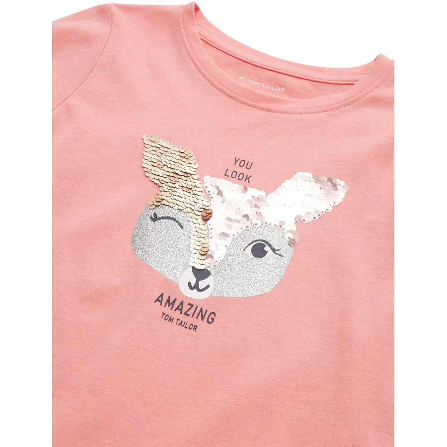 TOM TAILOR Langarmshirt pink