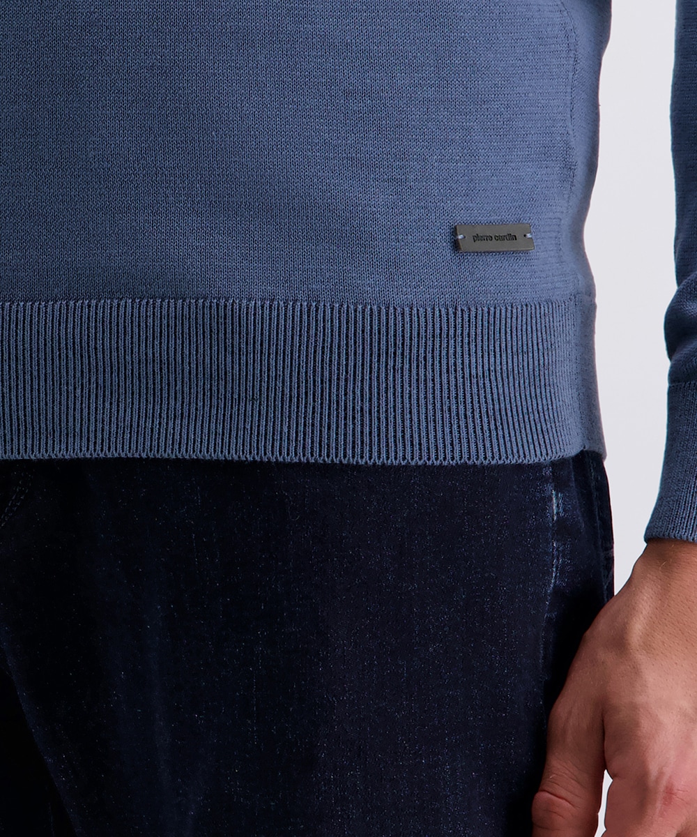 Pierre Cardin Strickpullover , mit Troyer Kragen