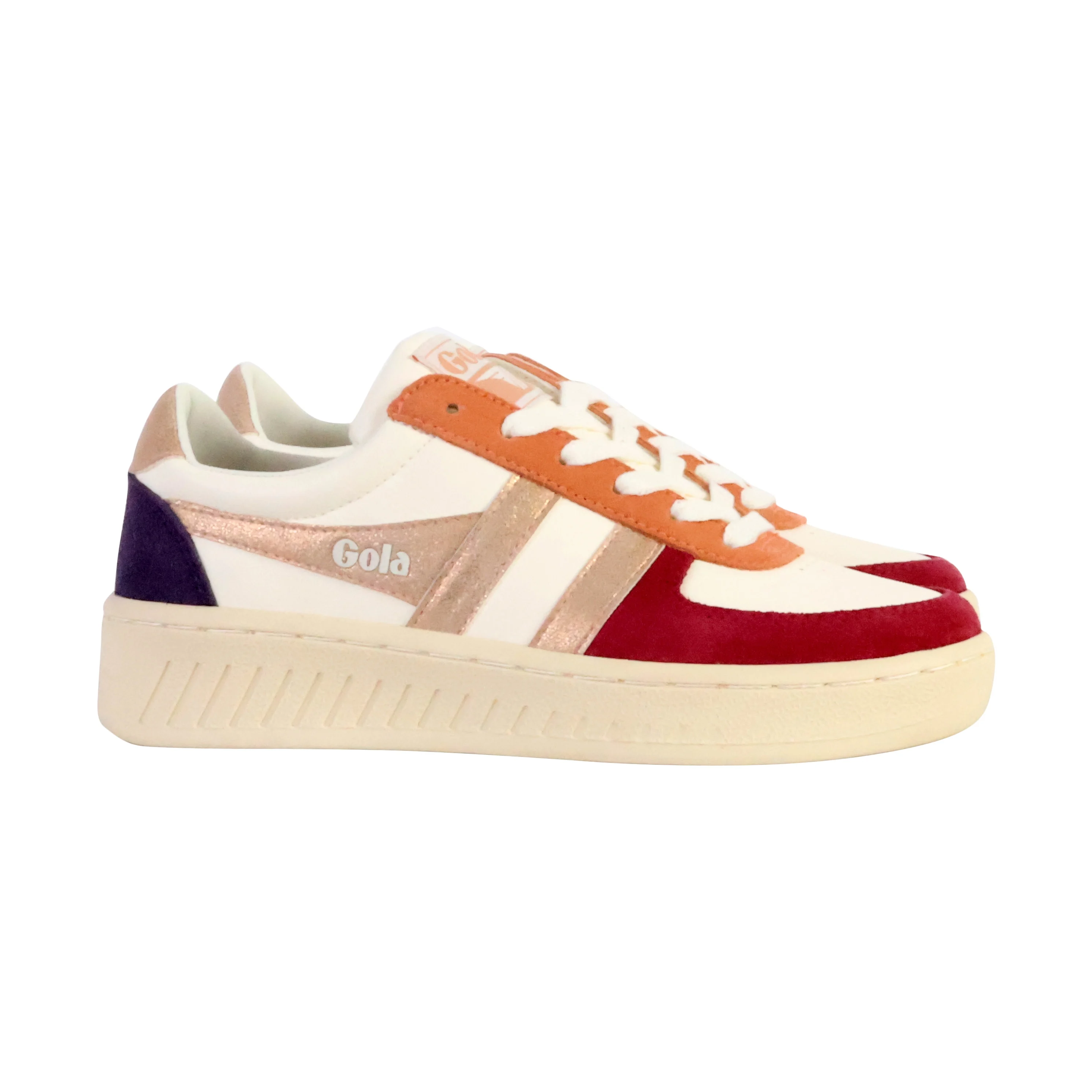 Basket cuirgrandslam quadrant | Blanc