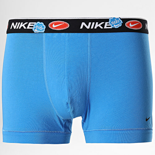 Lot De 3 Boxers KE1008 Noir Orange Bleu Clair
