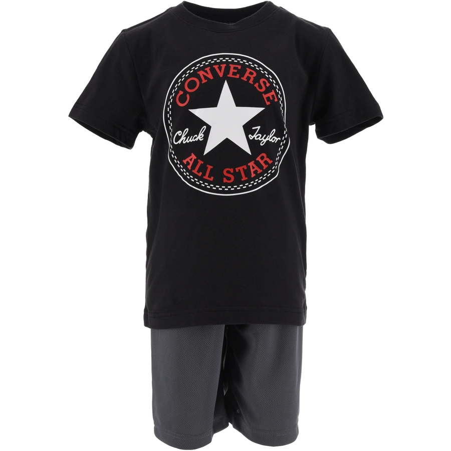 Converse Set T-Shirt und kurze Hose schwarzgrau