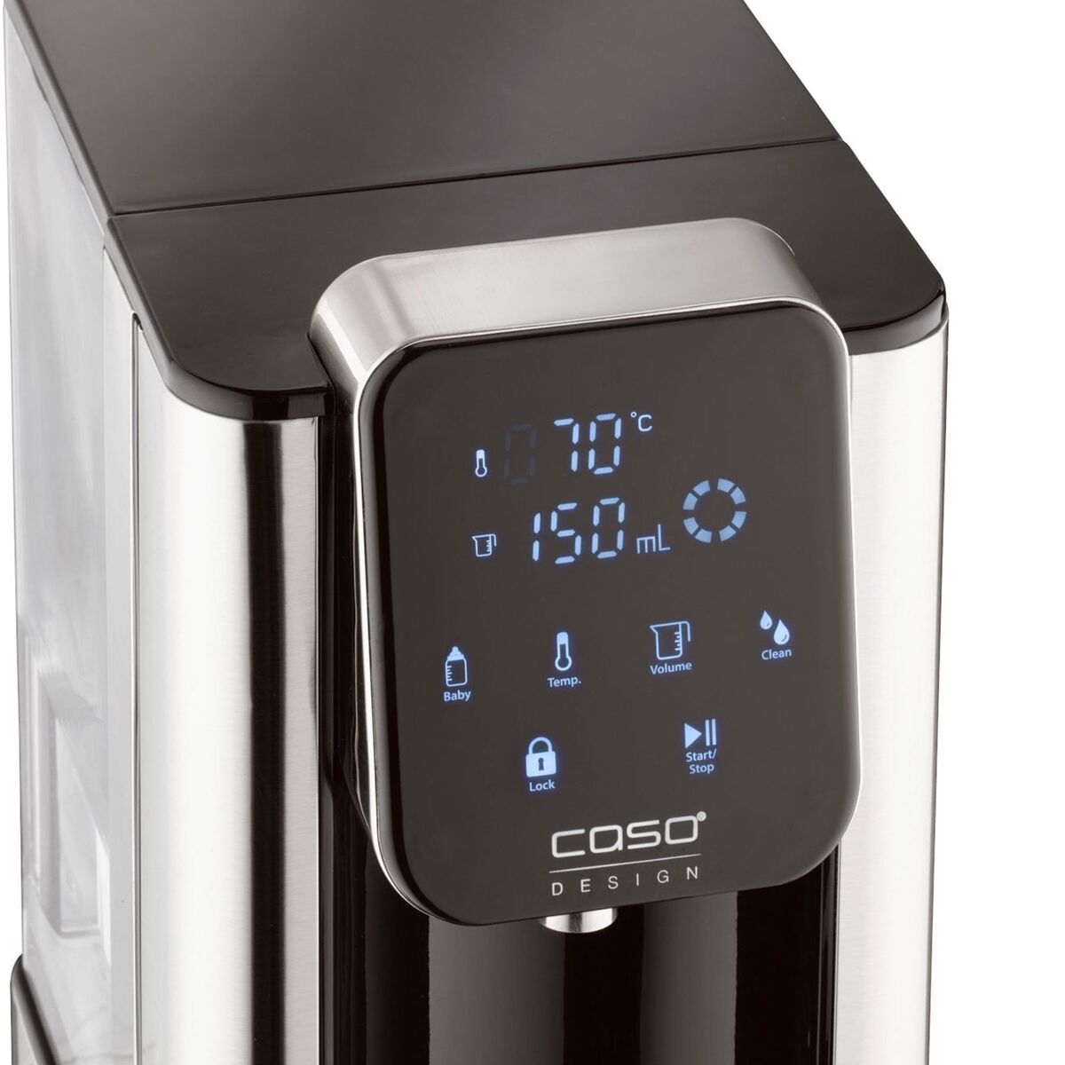 Varmtvannsdispenser HW660 2,7 L, Stål/Svart