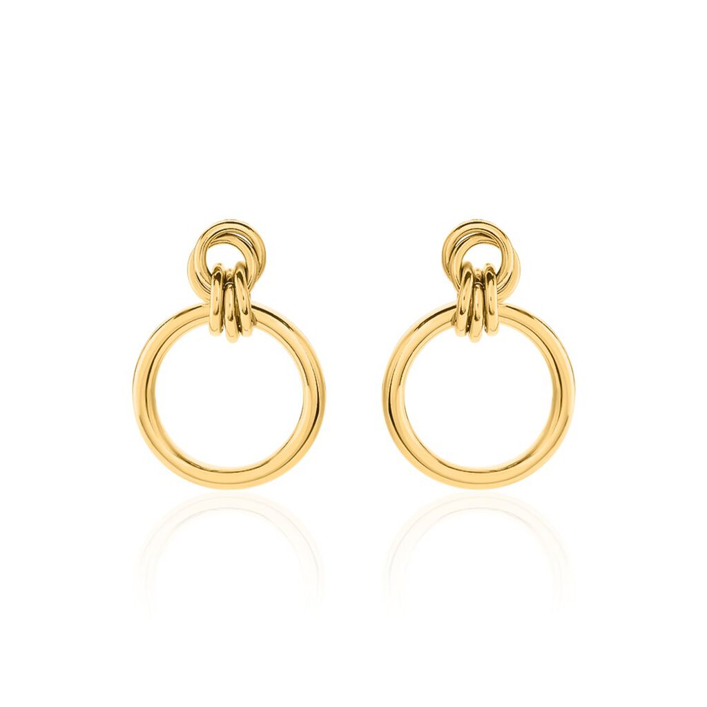Boucles D'oreilles Puces Josephine Acier Doré