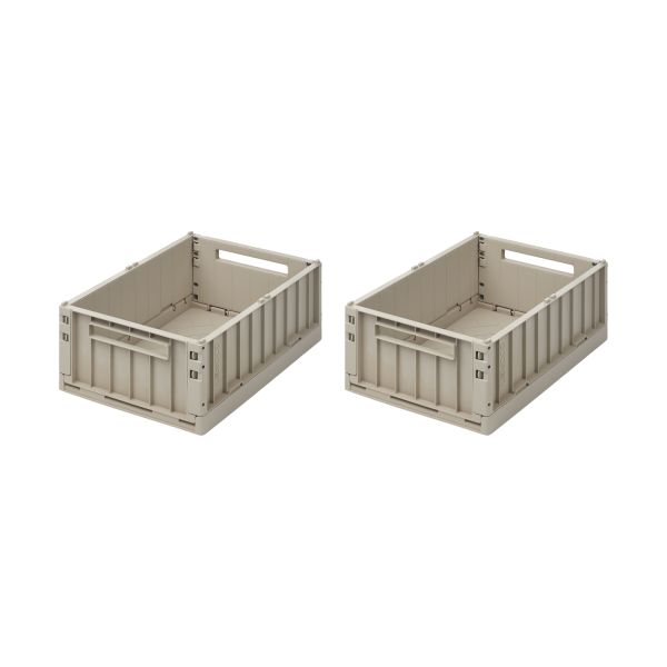 Liewood Weston Opberg Box M - 2 Stuks - Oat