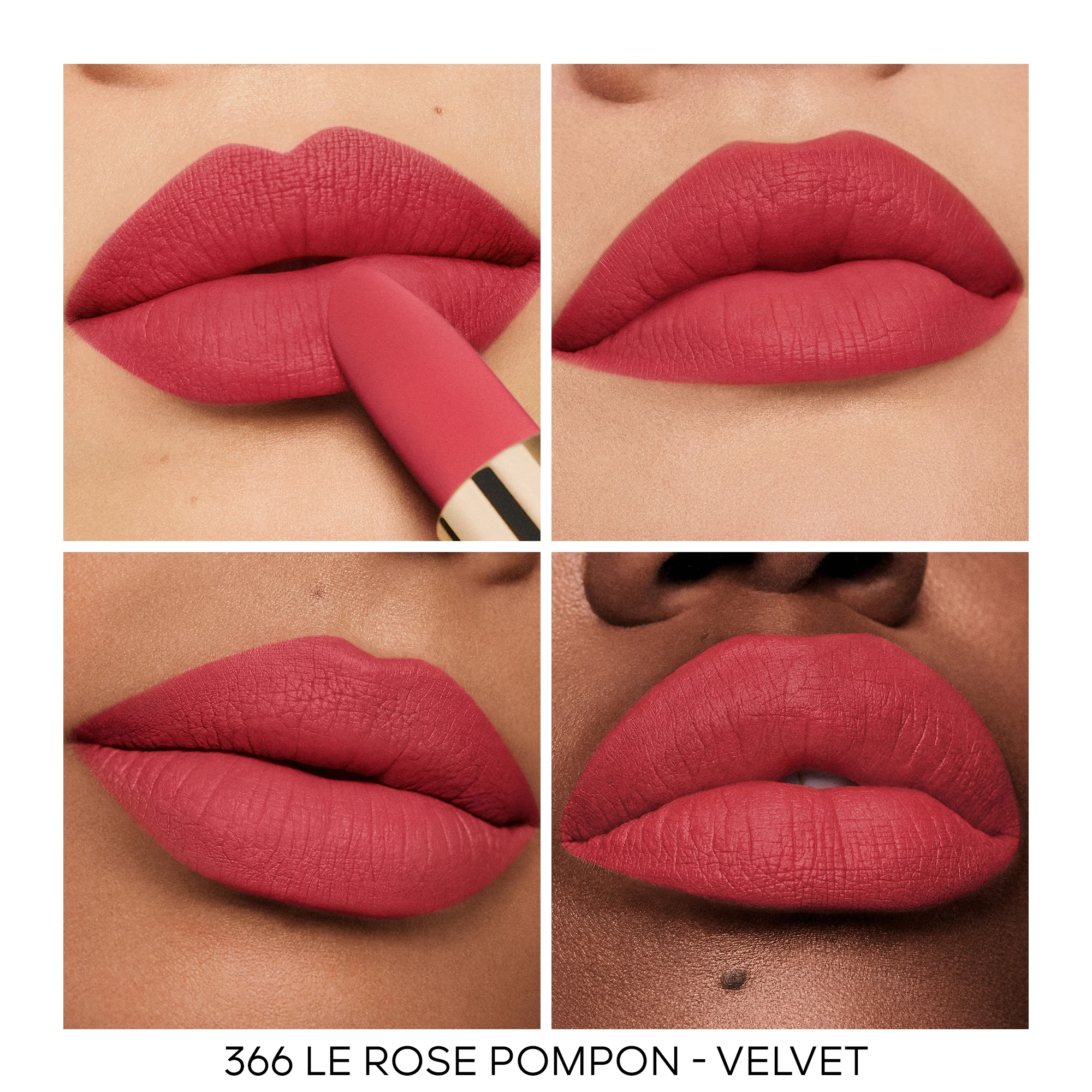 ROUGE G La recharge - Le rouge à lèvres soin personnalisable |- 366 LE ROSE POMPON – VELVET