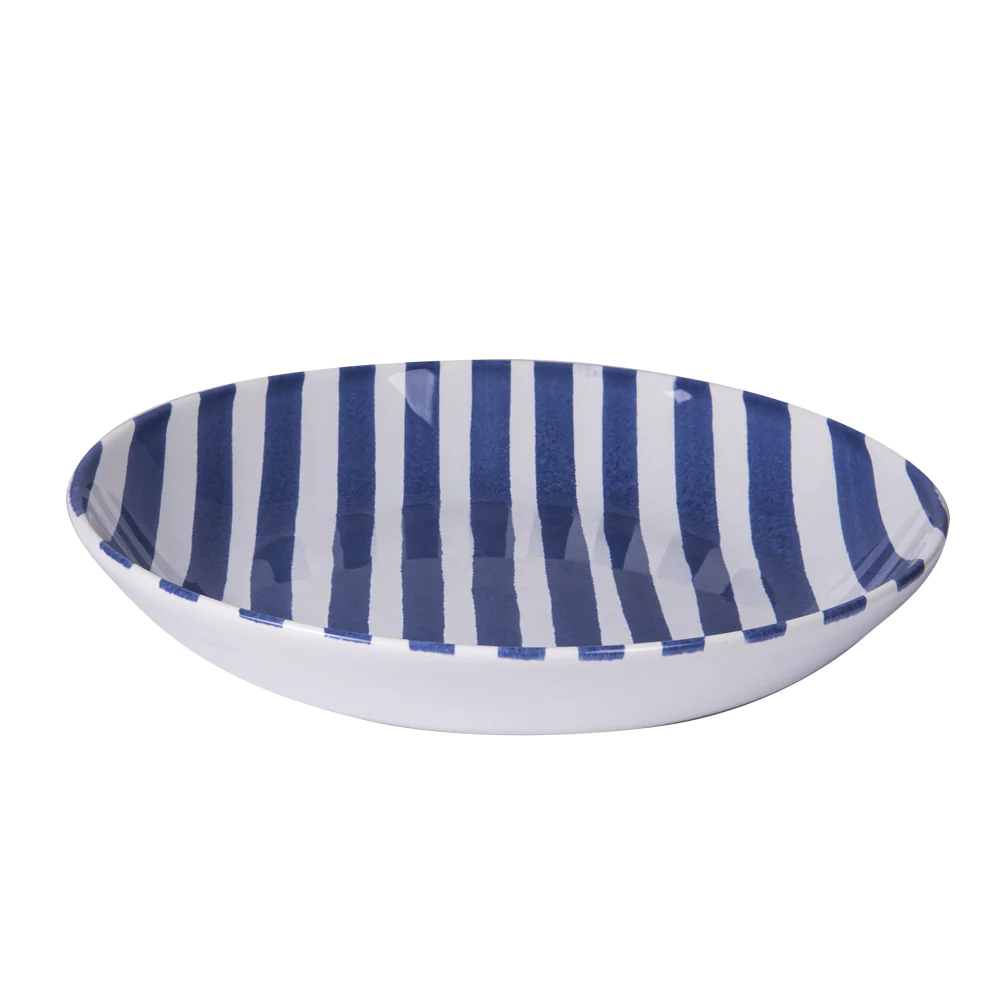 Assiette creuse Santiago bleu 22 cm (lot de 6) Table passion