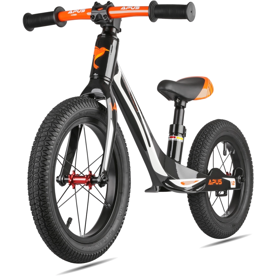 PROMETHEUS BICYCLES® Kinderlaufrad 1412 , Schwarz, Modell APUS