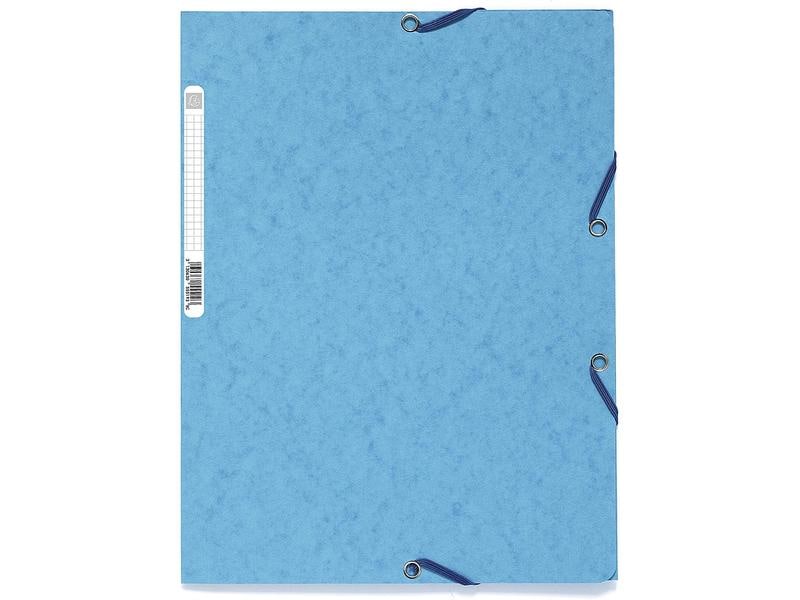 Exacompta Gummibandmappe A4 Türkis, 250 Blatt Sammelmappe mit Gummizug