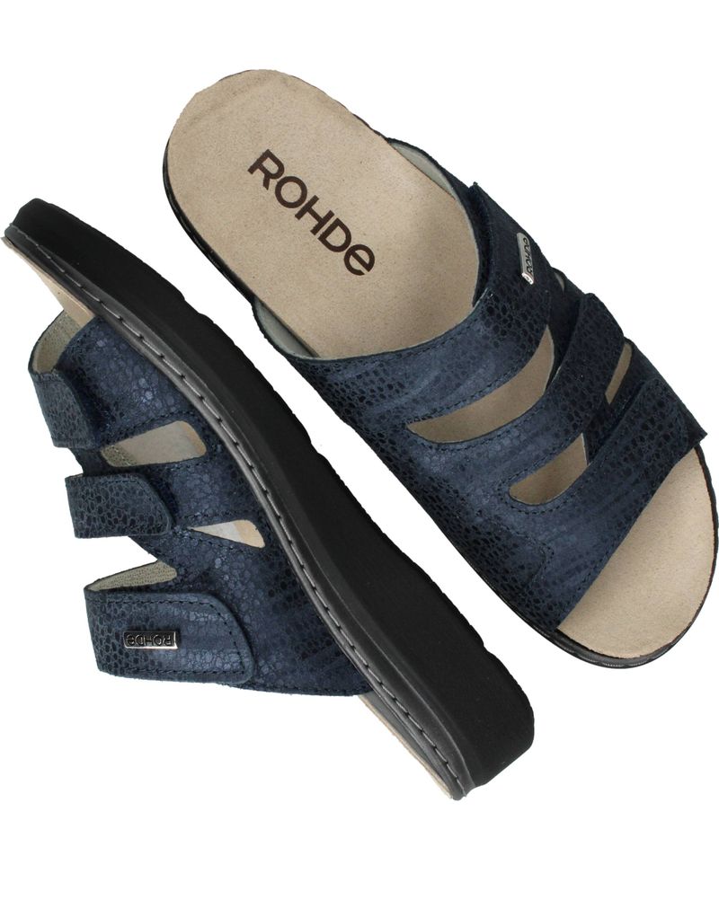 Rohde Slippers Blauw Dames