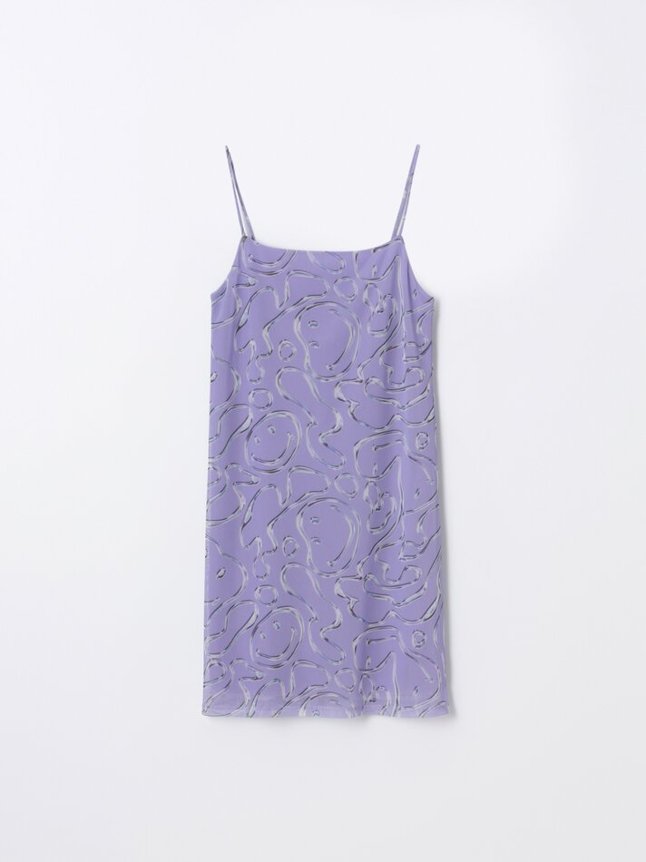 Vestido Smiley - Lilás