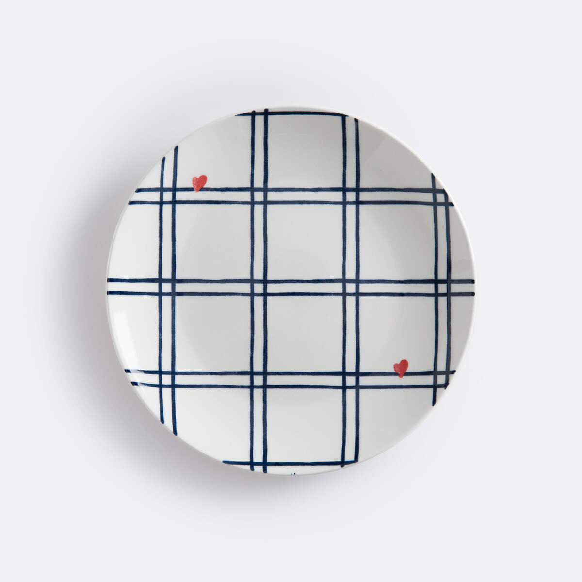 LA REDOUTE INTERIEURS<br>Conjunto de 4 pratos de sobremesa em porcelana Aline