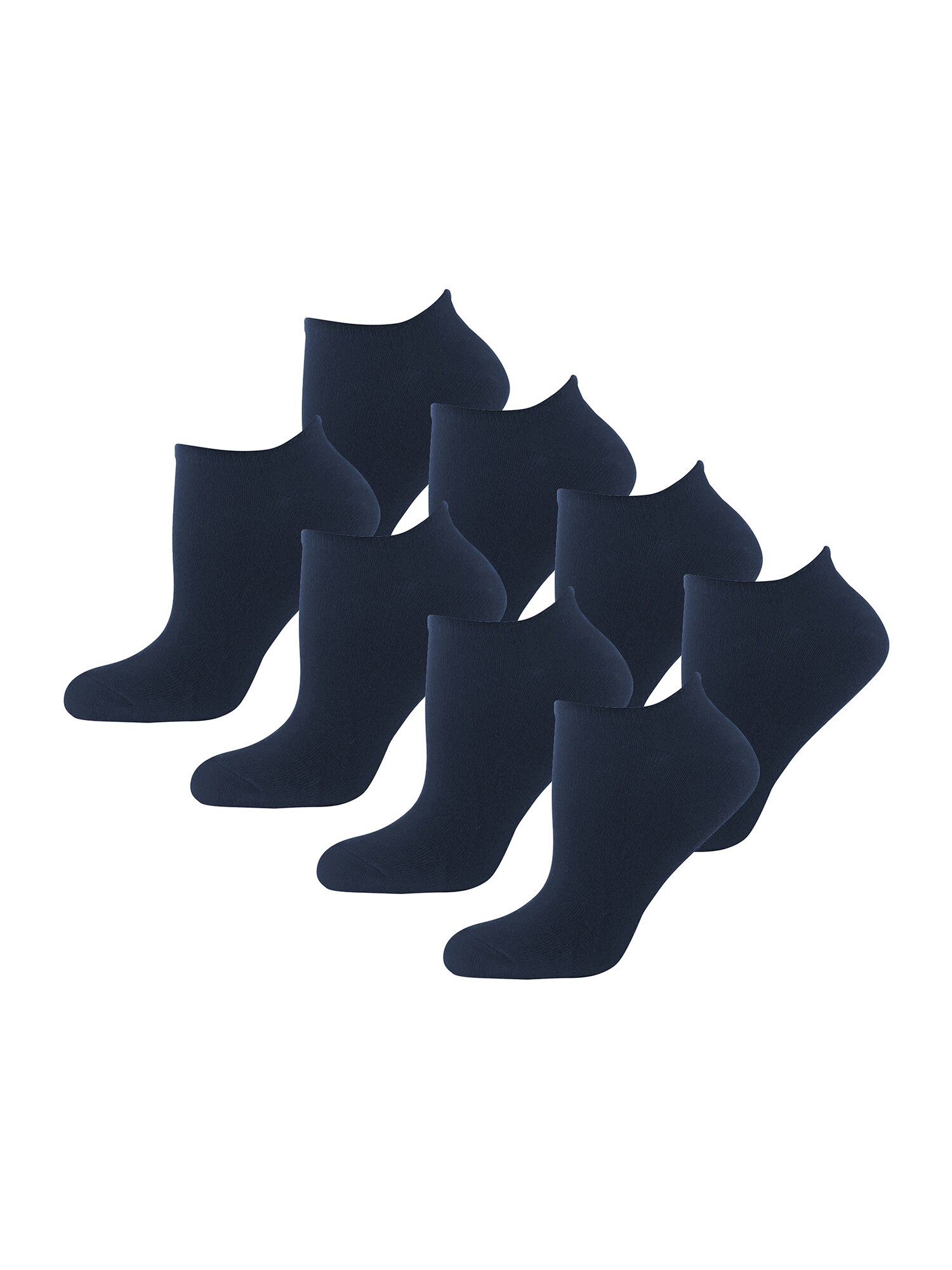 NUR DIE Damen Sneakersocken Baumwolle 8er Pack