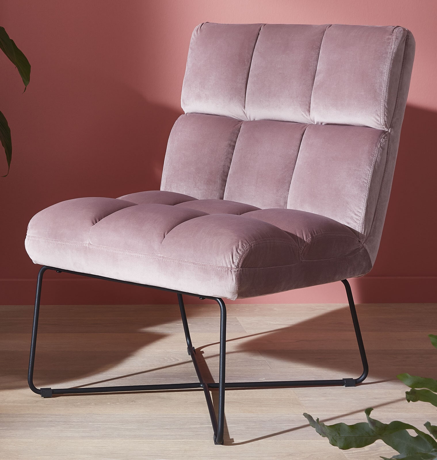 Sessel MATCH Stoffbezug rosa