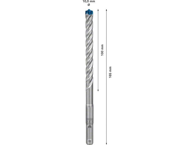 Bosch Professional Hammerbohrer EXPERT SDS plus-7X, 10 x 10 Bohrer für mehr Leistung, Zuverlässigkeit und Langlebigkeit