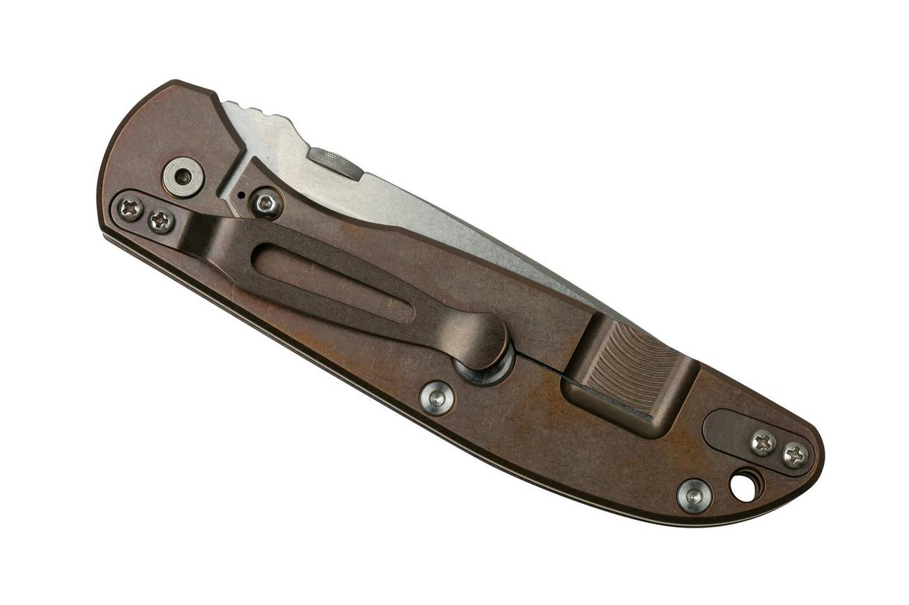 Rick Hinderer Firetac Spanto Stonewash, Bronze Black G10, zakmes