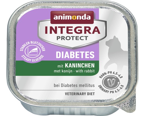 Protect animonda Diabetes natvoer voor katten met konijn, 100g