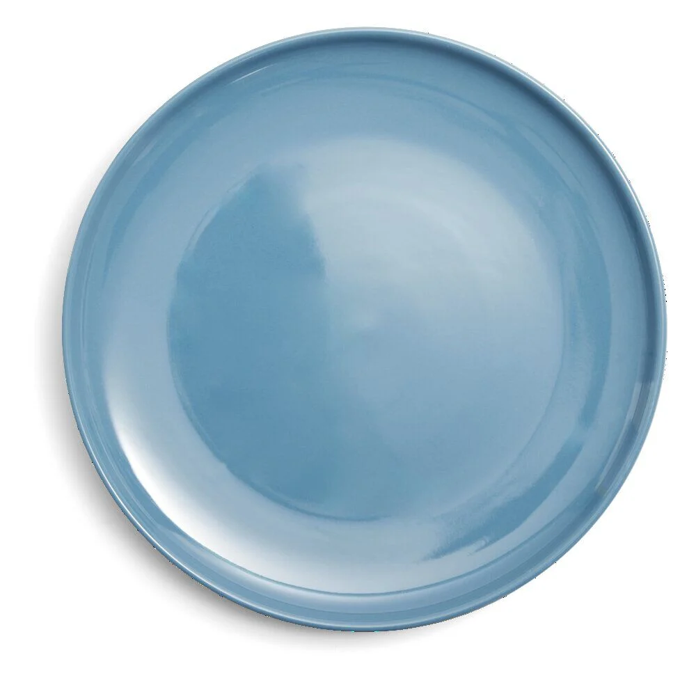 Assiette plate Oslo en grès bleu Ø27cm