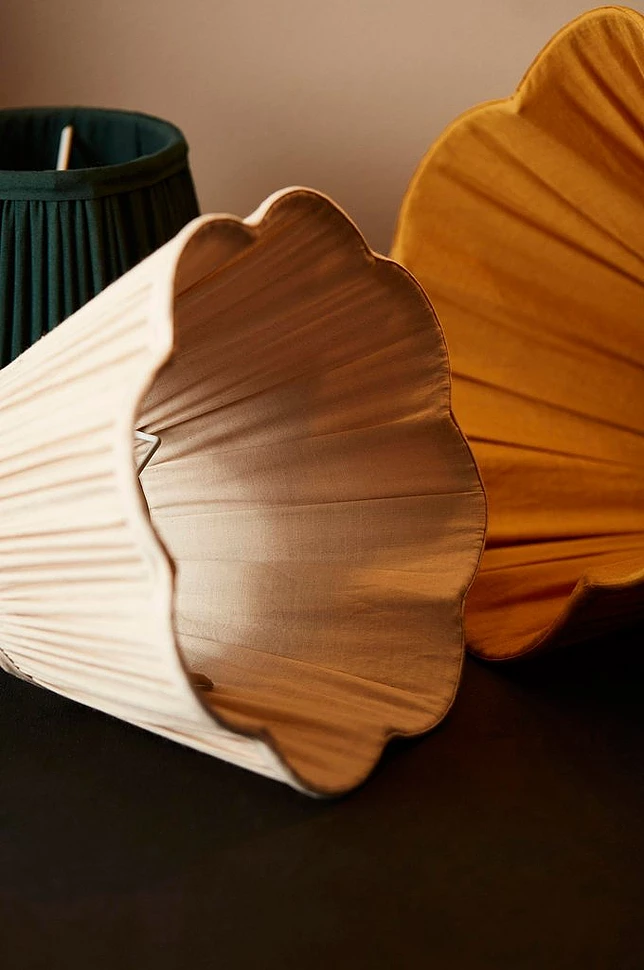 Lampeskjerm Siv Plissé 30 cm