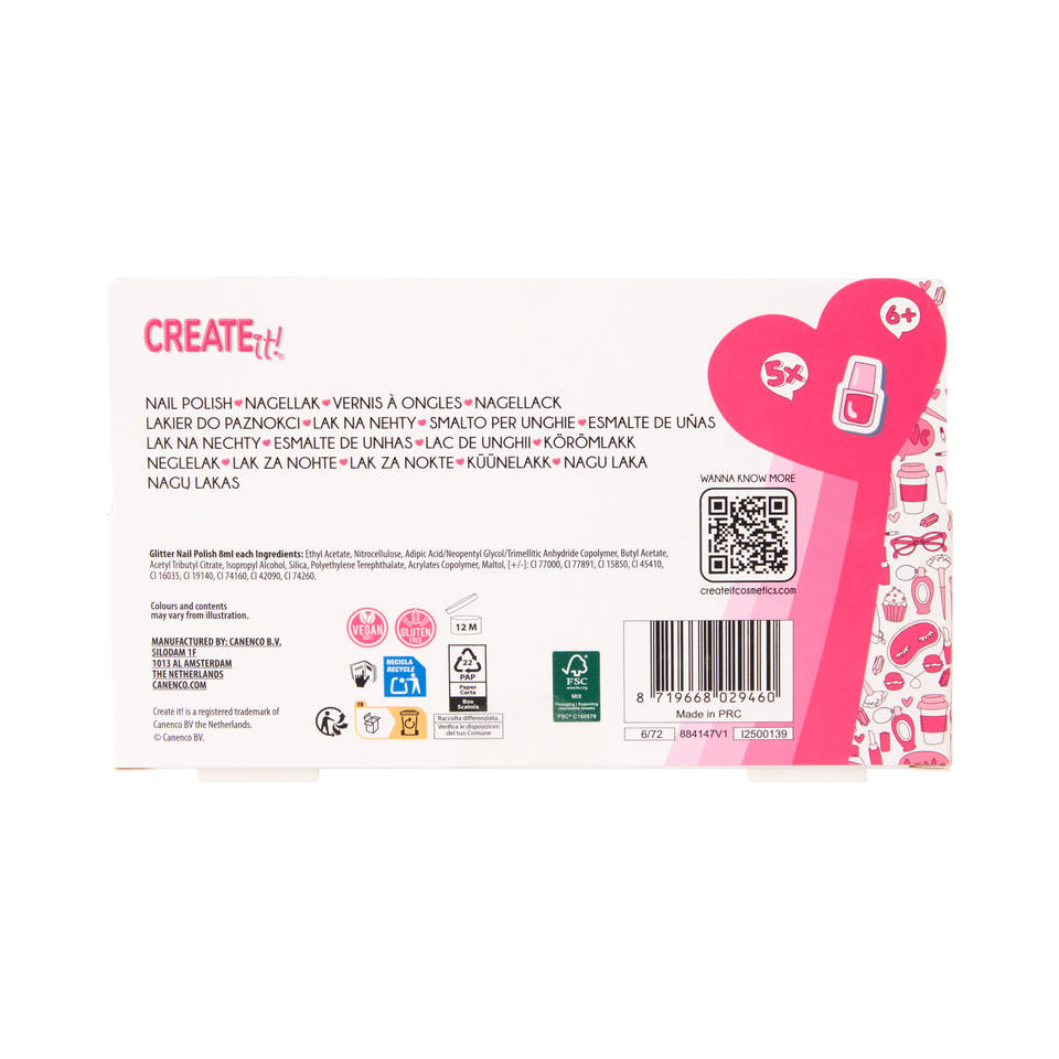 Create It! nagellak confetti 5-pack