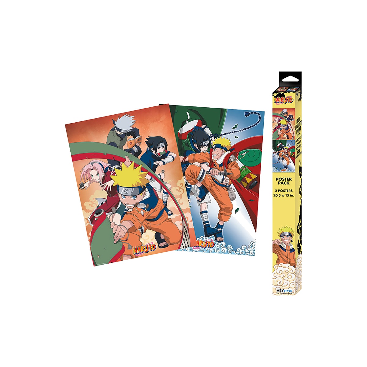 GB eye Naruto Team 7 sett med to plakater