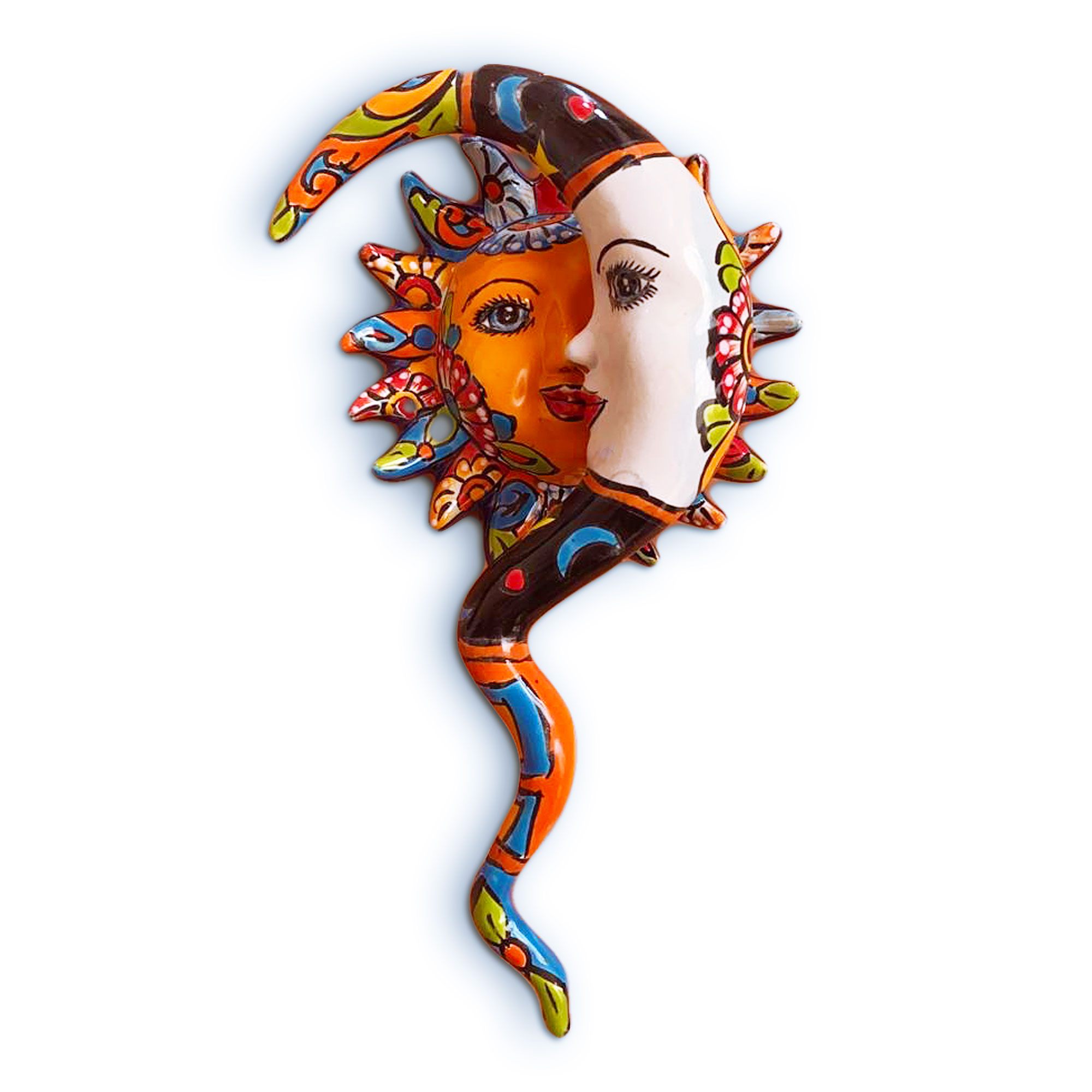 Keramik-Wandschmuck 'Eclipse', multicolor, H 28 cm, B 16 cm, L 5 cm günstig bestellen