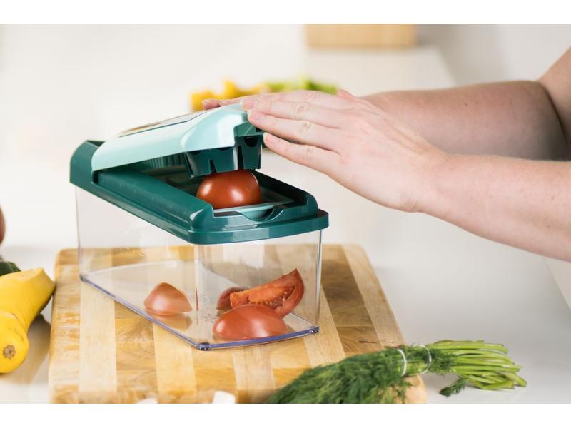 Genius Gemüseschneider Nicer Dicer Fusion   Slicer 13-teili Gemüse und Salat Zubereitungsset