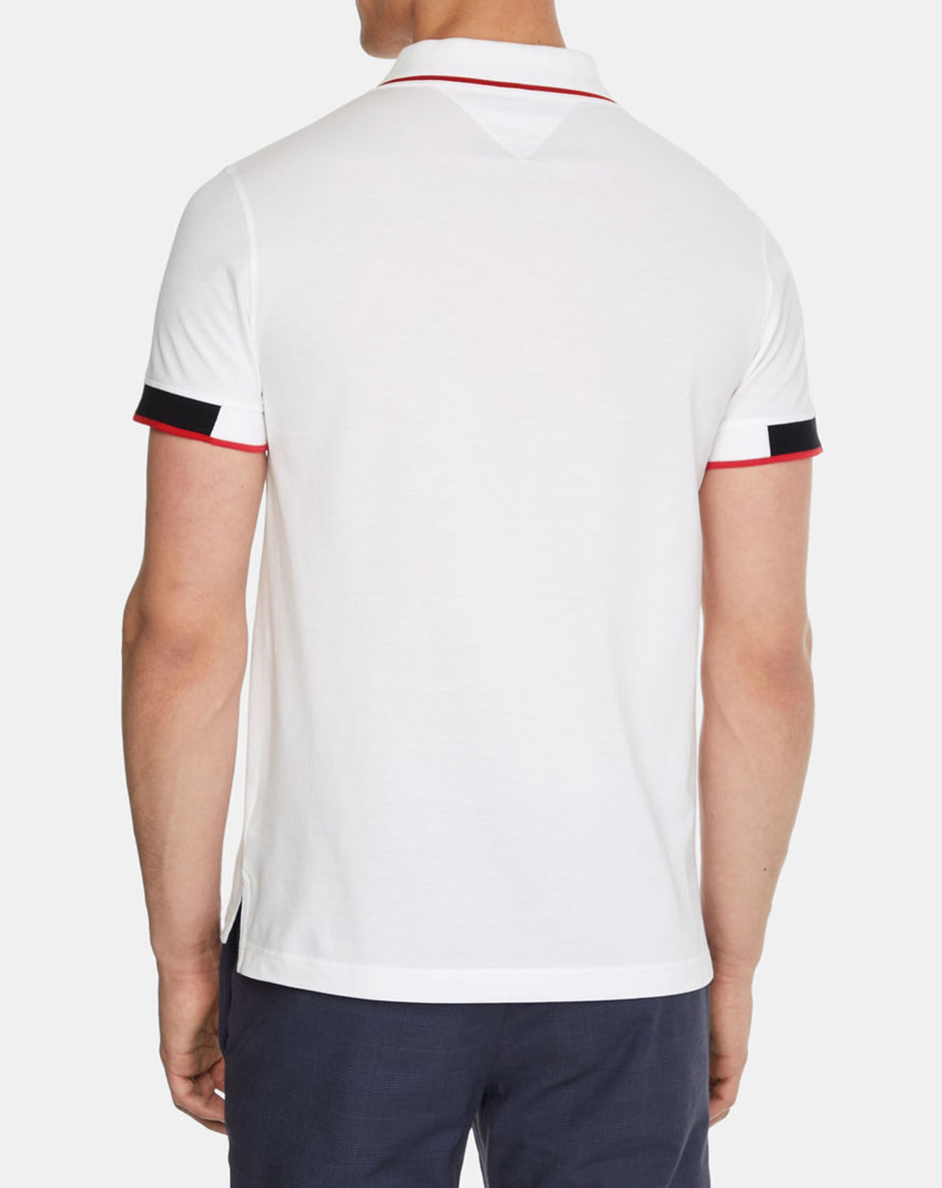 Tommy Hilfiger Polo slim Placket Cuff blanc