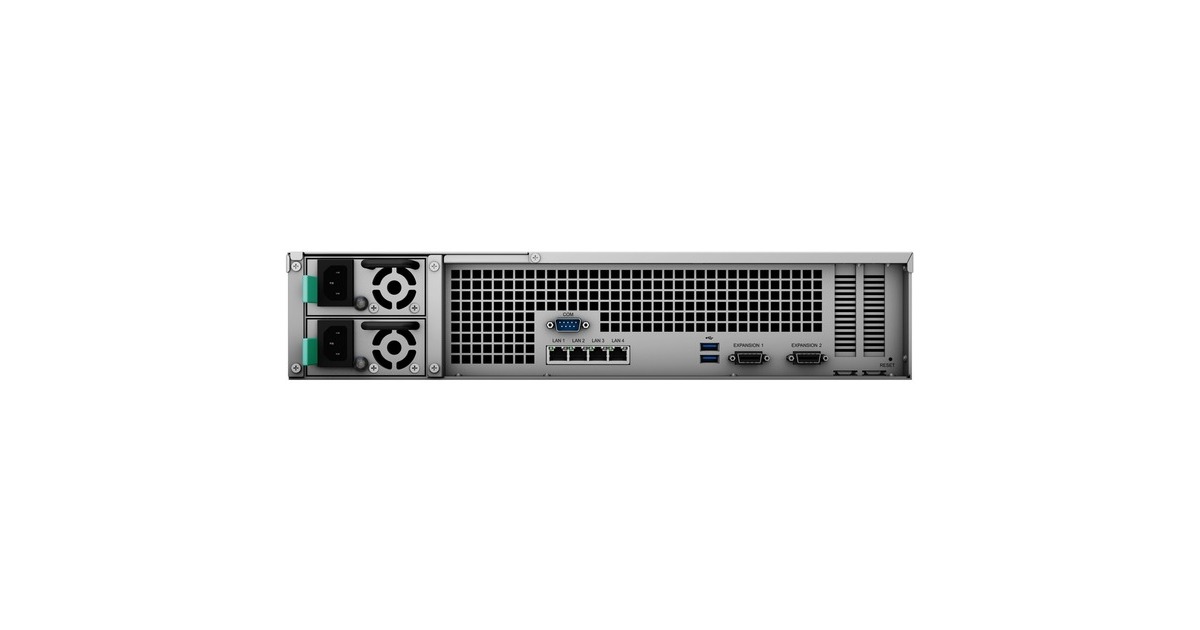 SynologyRackStation RS3621RPxs nas  (Zwart/grijs, 4x LAN, USB 3.0)