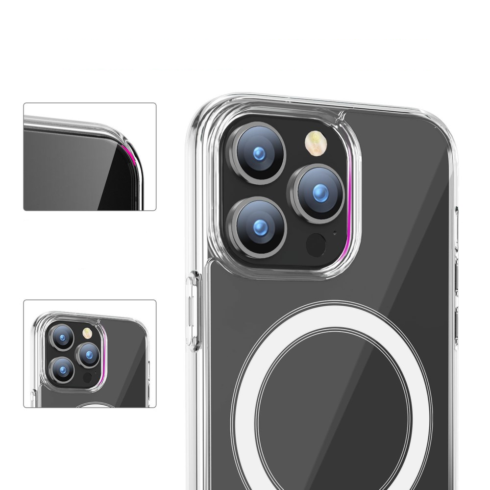 iPhone 15 Pro Max MagSafe Hybrid Hülle TPU Bumper Acryl Rückseite - Transparent
