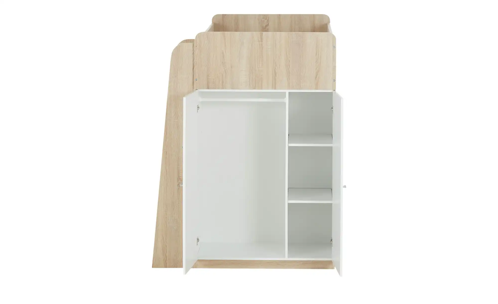 Hochbett mit Kleiderschrank und Schreibtisch Unit